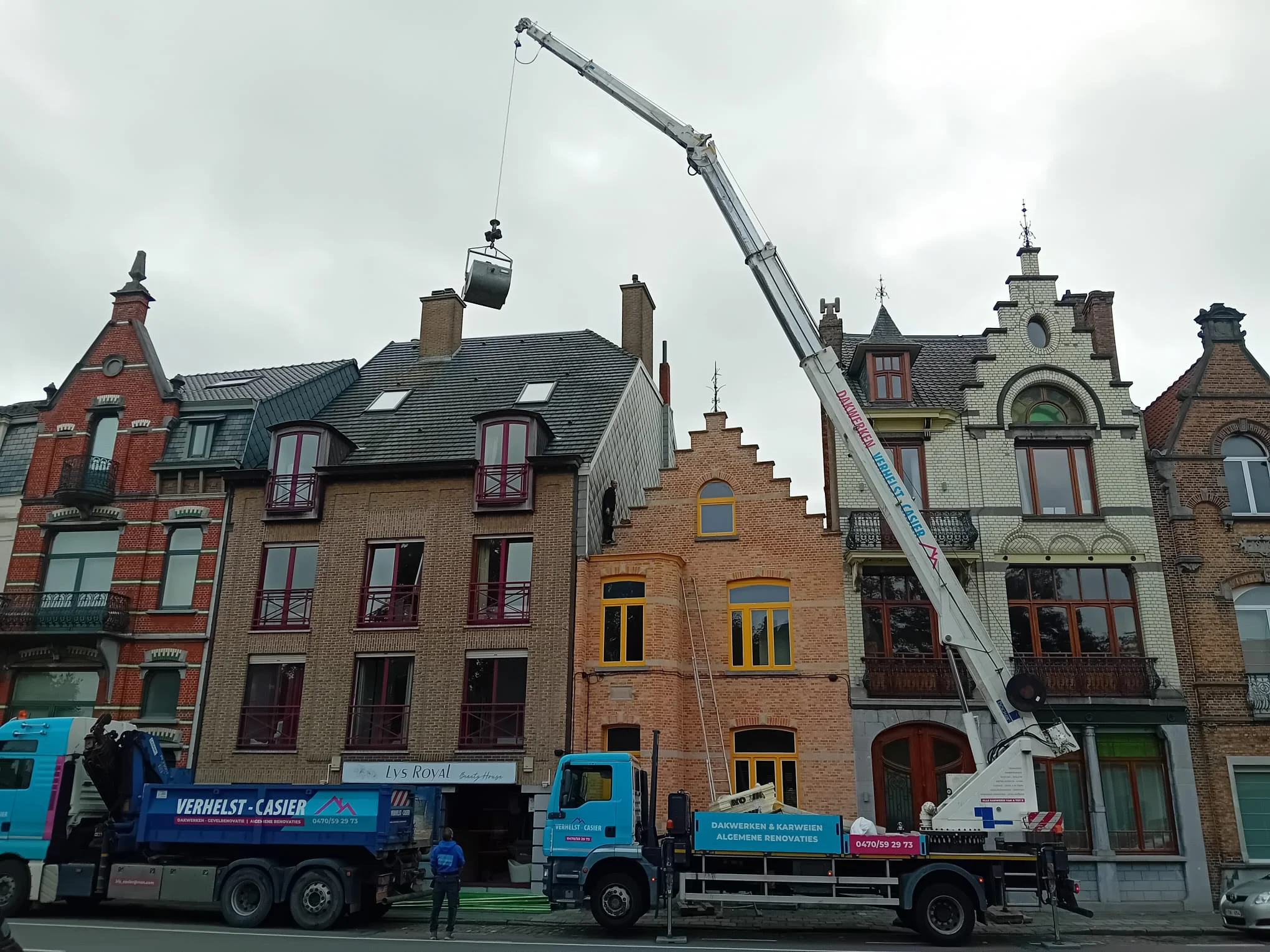dakwerken kraan historische woningen